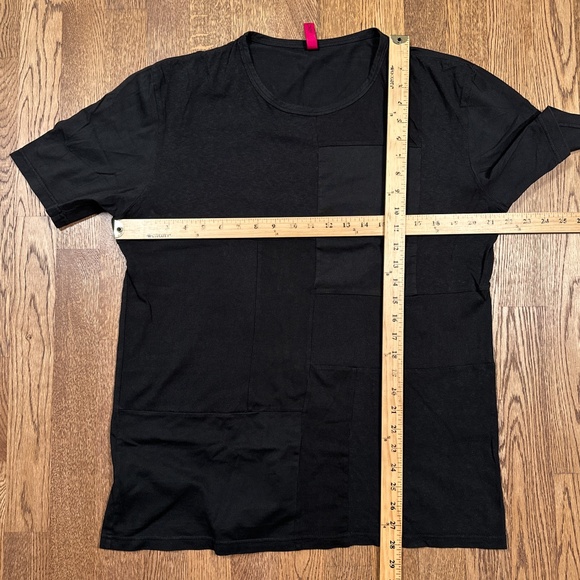 Sage De Cret Made in Japan Cut and Sew Block Black Cotton T Shirt Mens XL - Picture 11 of 11